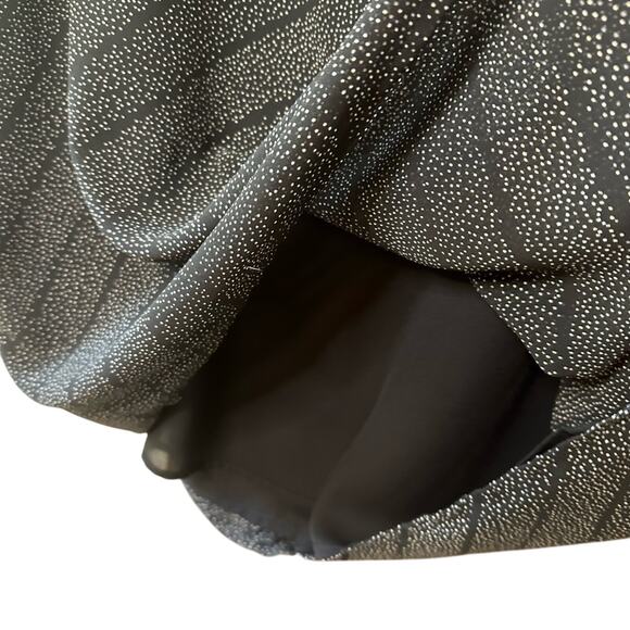 Old Navy Vintage Black and White Polka Dot Stripe Lined Sleeveless Slip Dress 16 - Picture 4 of 5